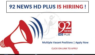 92 news hd plus is hiring