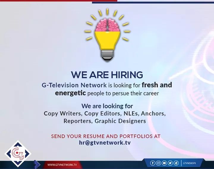 G Tv jobs