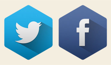 Facebook and Twitter