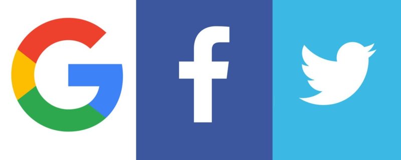 google facebook twitter ke sar brahaan ke siman jaari