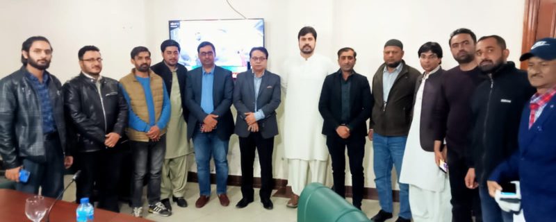 united journalists form ke wafd ke Zubair Khan Niazi se mulaqaat