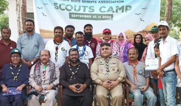 arakeen karachi press club ke bacho ke liye 2 roz scout camp ka aneqad