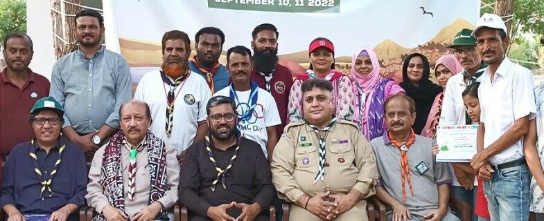 arakeen karachi press club ke bacho ke liye 2 roz scout camp ka aneqad