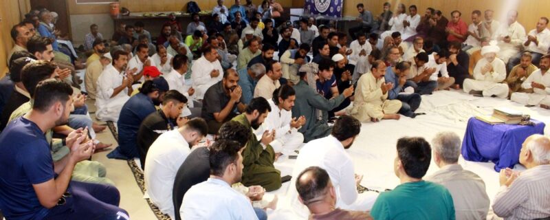 lahore press club mein mehfil e Quran khuani