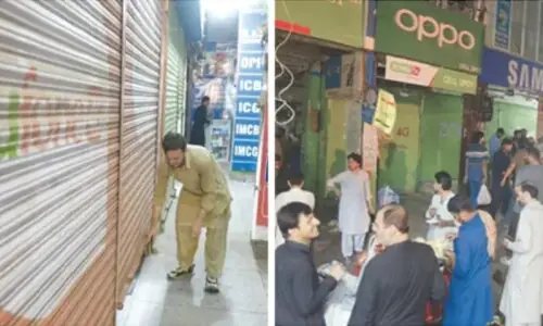 اسلام آباد، سیل اخبار مارکیٹ کھول دی گئی۔۔۔۔